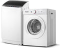 ROVSUN 1.8CuFt Portable Clothes Dryer and 17.8LBS Full-Automatic Washing Machine Set, Compact Laundry Washer and Dryer Combo Set with Stainless Steel Inner Tub, for Apartment, Dorms, Home