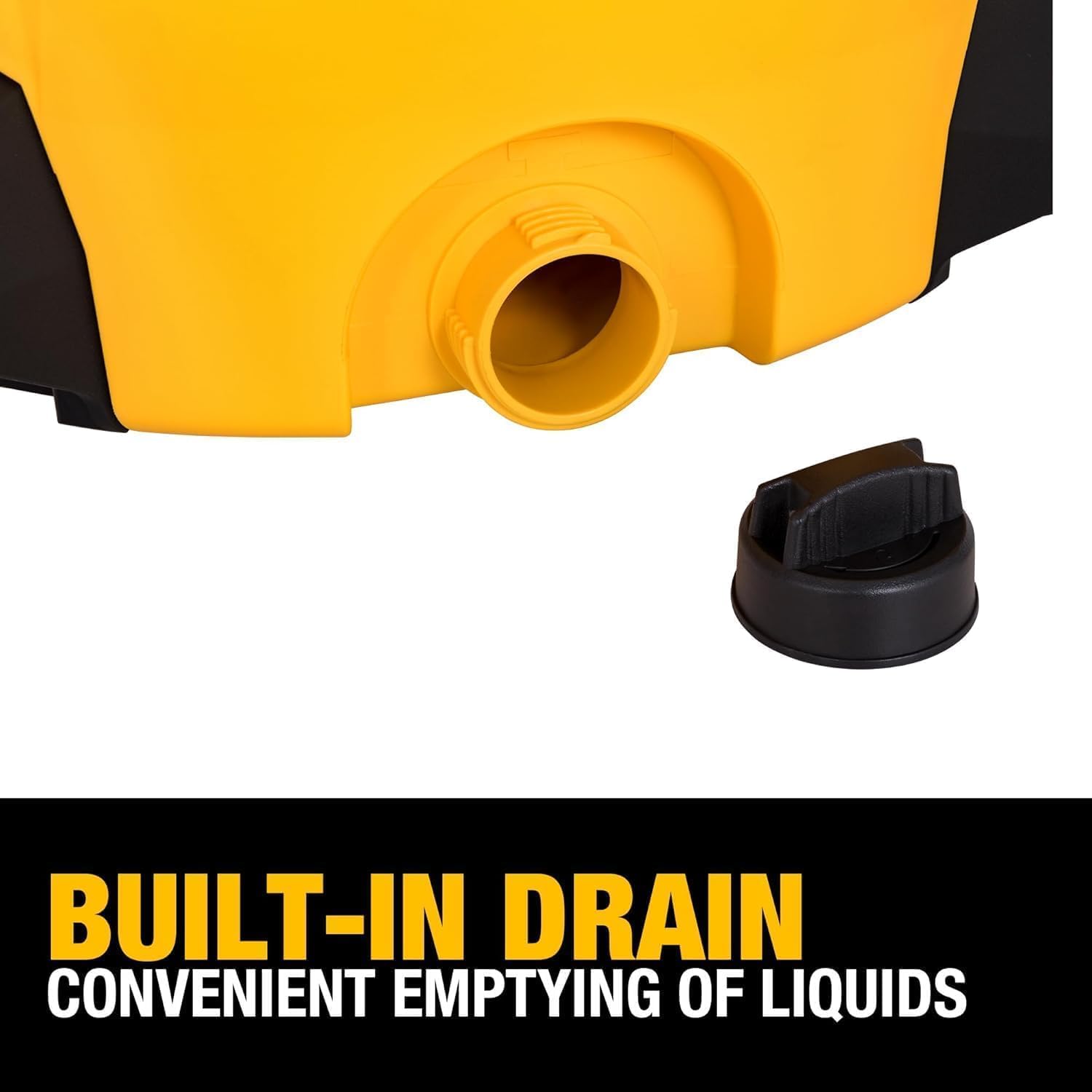 DEWALT 12 Gallon STEALTHSONIC Ultra Quiet Poly Wet Dry Vacuum, DXV12P-QTA Powerful Suction Noise Reduction Vac, 5.5 Peak HP Shop Vacuum for Jobsite/Workshop, Reduce Motor Noise