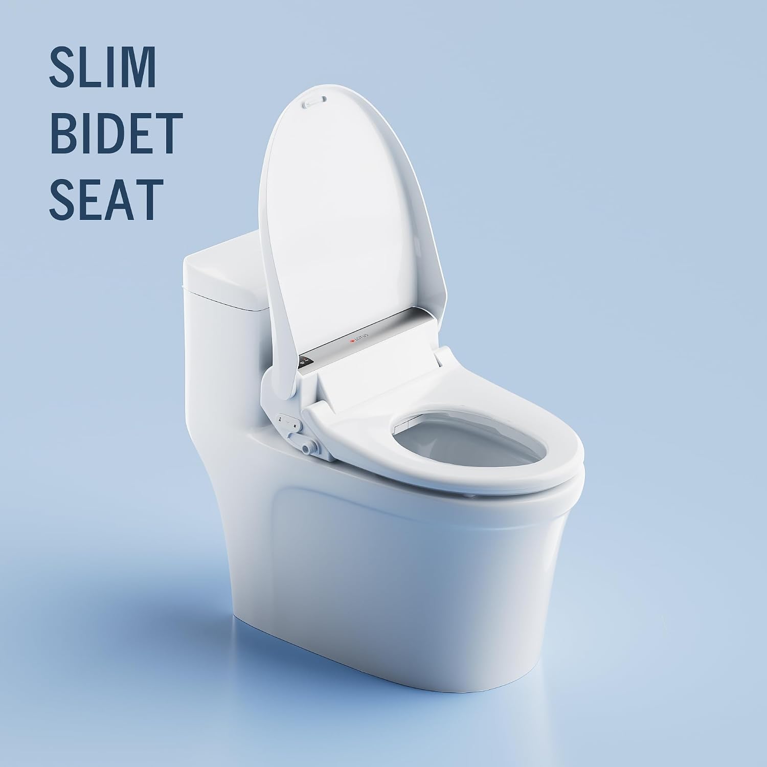 Lotus Bidet Seat ATS-2000 Elongated, Premier Class, Purestream Function(Constipation Relief) Heated Seat With Wireless Remote Control, Unlimited Warm Water, Warm Air Dryer, Made in Korea