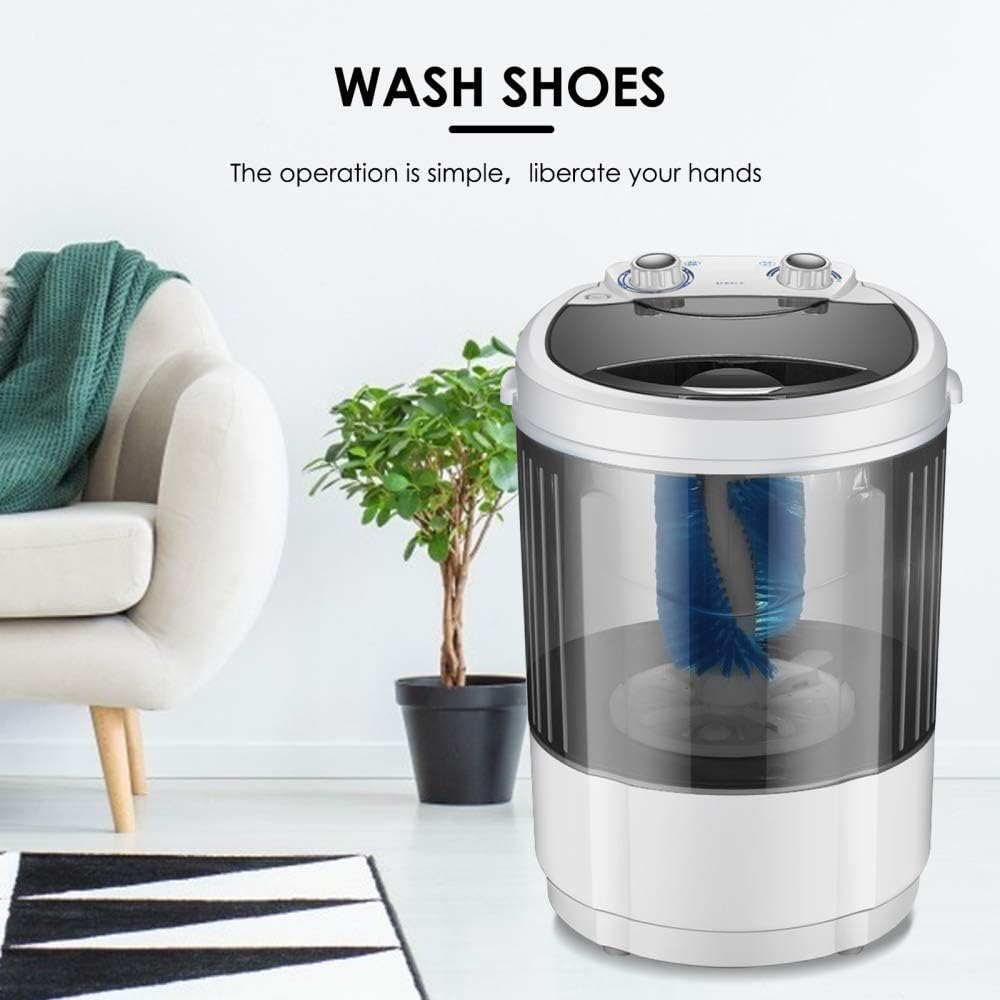 Portable Shoes Washing Machine Mini Portable Washing Machine Smart Lazy Automatic Shoes Washer Suitable for Apartments Camping Dorms Business Trip College Rooms