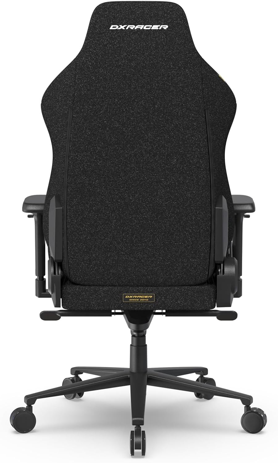 DXRacer Craft XL Video Gaming Chair for Adults, Ergonomic Office Reclining Computer Chair with Magnetic Head Pillow and Lumbar Support, Racing Style Height Adjustable (Woven Fabric, Black)