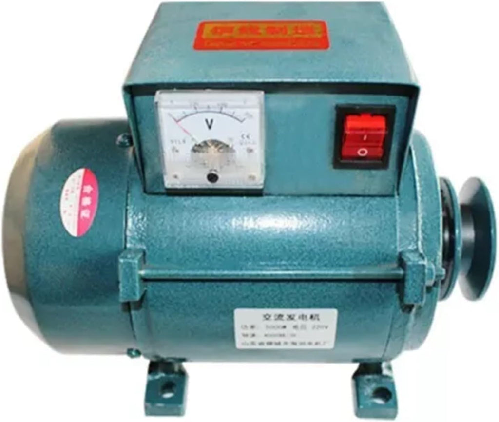 7000W 220V Small Generator Pure Copper Wire Gasoline Engine Permanent Magnet Brushless Belt Diesel Engine Lighting Generator