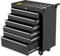 6-Drawer Rolling Tool Chest, Rolling Tool Box with Wheels and Lock System, Portable Mobile Tool Storage Cabinet for Garage, Workshop, Mechanics and Repair Room