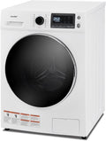 COMFEE' 24' Washer and Dryer Combo 2.7 cu.ft 26lbs Washing Machine Steam Care, Overnight Dry, No Shaking Front Load Full-Automatic Machine, Dorm White