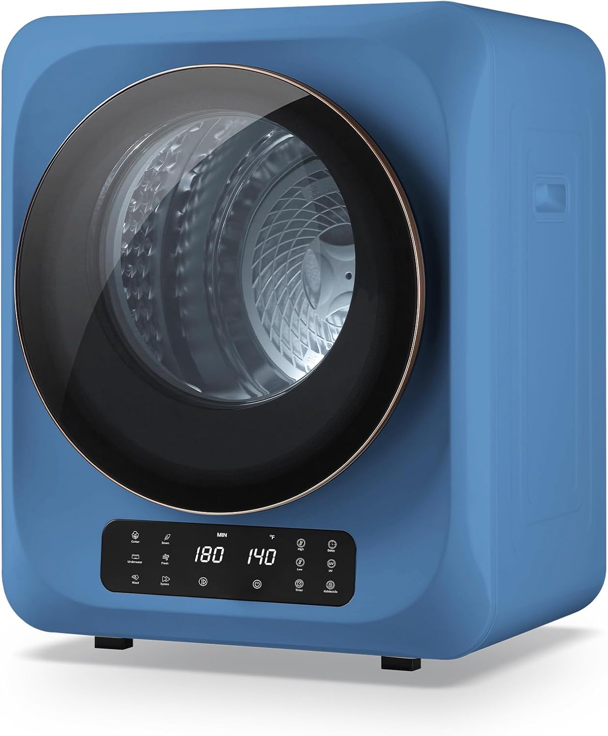 Auertech 1.8 CU.FT. Portable Dryer for Apartment Laundry, Portable Clothes Dryer with Boot Dryer & 6 Drying Modes, LED Control Panel, Stainless Tub, Compact Dryer for Apartment, RVs, Dorms