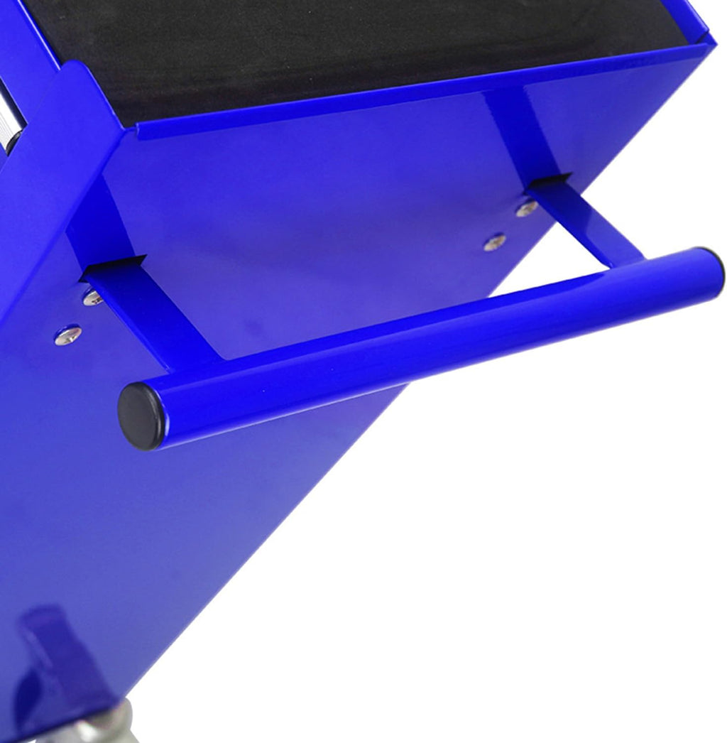 Holaki 4-Drawer Tool Cart on Wheels, Rolling Tool Box Tool Storage,Heavy Duty Utility Industrial Service Cart Organizer Tool Case with Locking System, for Mechanic, Warehouse, Garage, Workshop(Blue)