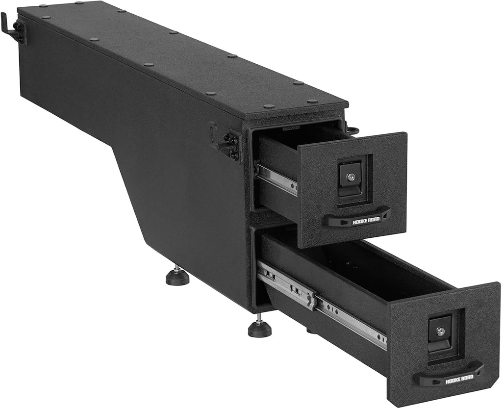 Hooke Road Colorado Truck Bed Wheel Well Tool Box for 2015-2022 Chevy Colorado & GMC Canyon (5'2' Bed), Sliding Lockable Truck Storage Drawer System