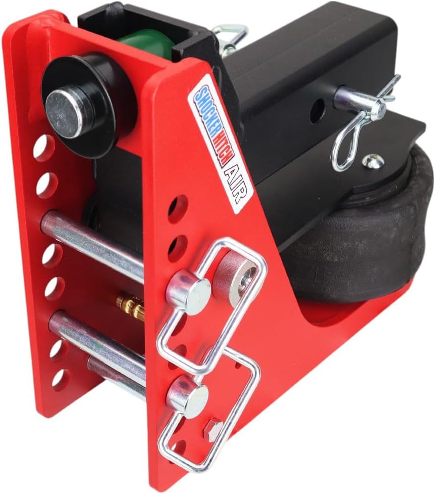 Shocker Air Hitch Sway Control Towing Kit - Fits 2-1/2' Hitch - Black Combo 2' & 2-5/16' Balls - 2 Sway Bar Kits - 14,000 lbs