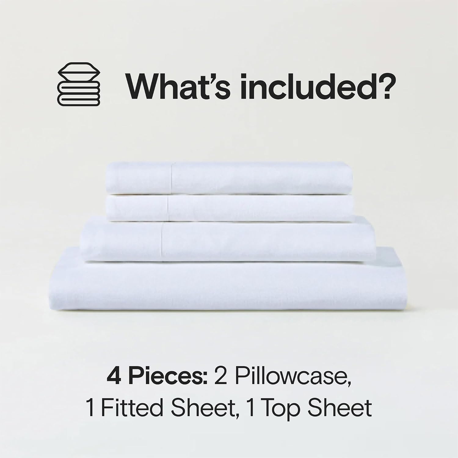 Sijo Stone Washed Organic French Linen Bed Sheet Set, GOTS Certified Organic, Best Cooling Linen Sheet Award by Sleep Foundation, 4 Piece - 2 Pillowcases, 1 Fitted and 1 Flat (Snow, Cal King)