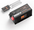 LiTime 3000W Inverter Charger, Pure Sine Wave Inverter 12V DC to 120V AC, 9000W Peak Power, UPS Function, 5A - 45A Adjustable Current, LCD Remote Control for RV, Home Backup, Truck, Boat