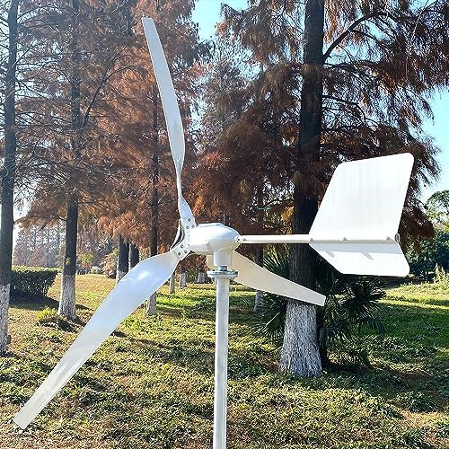 3000W 48V Wind Turbine Generator Kit - 3 Blades Wind Power Generator for Hybrid Solar & Wind Systems, Includes LCD MPPT Charge Controller for Efficient Energy Conversion