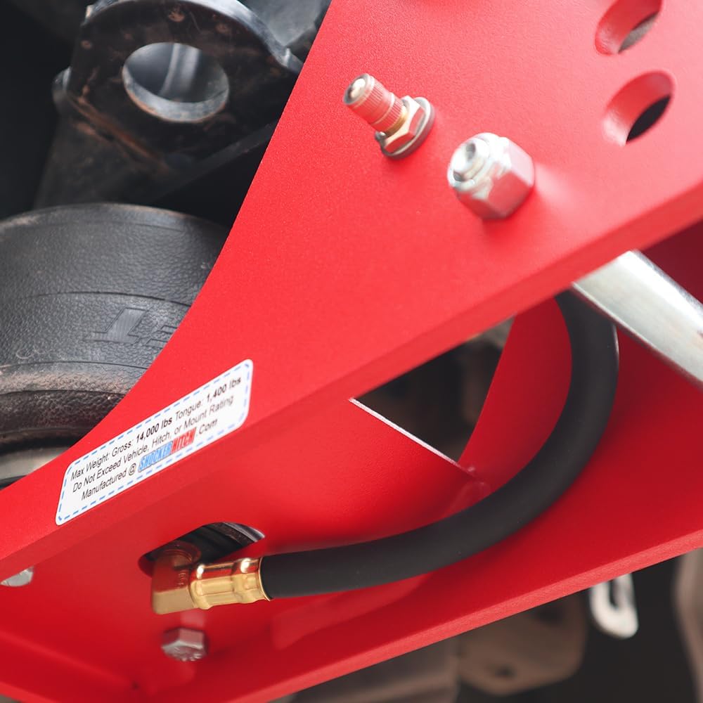 Shocker Air Hitch Sway Control Towing Kit - Fits 2' Hitch - Black Combo 2' & 2-5/16' Balls - 2 Sway Bar Kits - 14,000 lbs