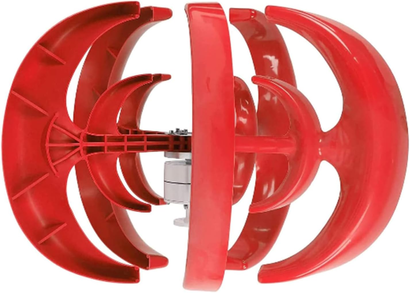 Vertical Wind Power Turbine Generator,3000W 12V 24V Red Lantern Wind Turbine Kit,with Charge Controller for Home, Camping & Boat Use