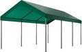 Shintenchi 10x20ft Heavy Duty Carport with UV&Wind Resistant Canopy,Portable Carport Garage Shelter with Stable Powder-Coated Steel Frame,Outdoor Carports for Car,Bike,Camp,Storage-Green