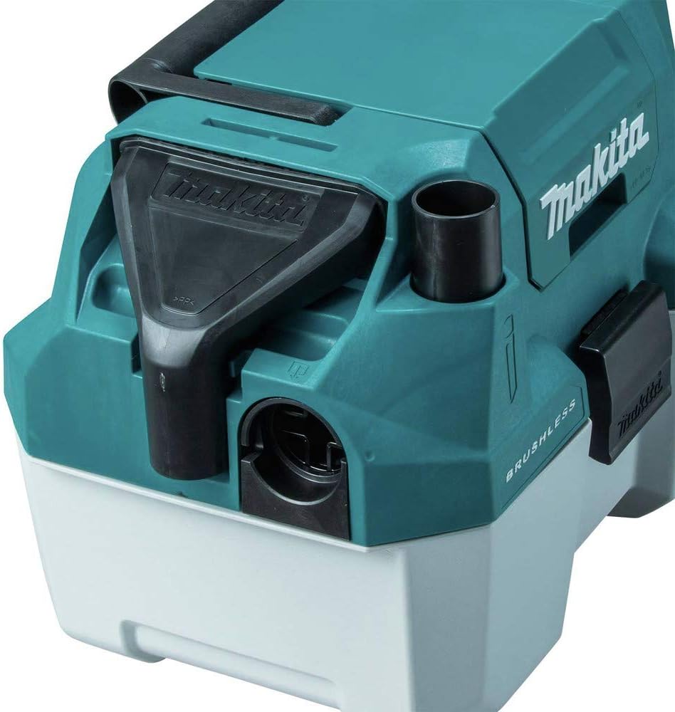 Makita XCV11Z 18V LXT Lithium-Ion Brushless Cordless 2 Gallon HEPA Filter Portable Wet/Dry Dust Extractor/Vacuum, Tool Only