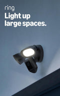 Ring Floodlight Cam Pro, Plug-In, Home or business security, Retinal 2K Video, Color Night Vision and Two-Way Talk with Audio+, Black