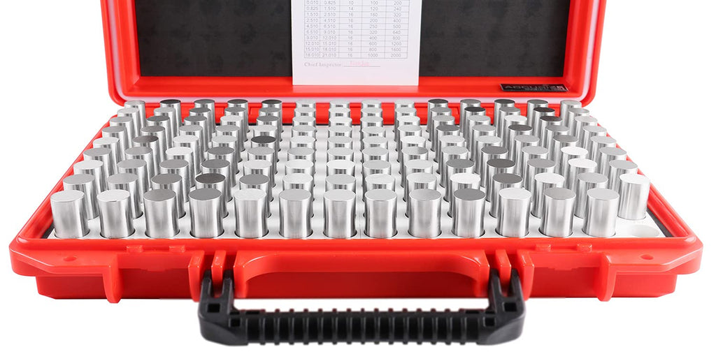 Accusize Industrial Tools 0.626''-0.750'', 125 Pcs Steel Plug Pin Gauge Set, Minus, Class Zz, M4(-)