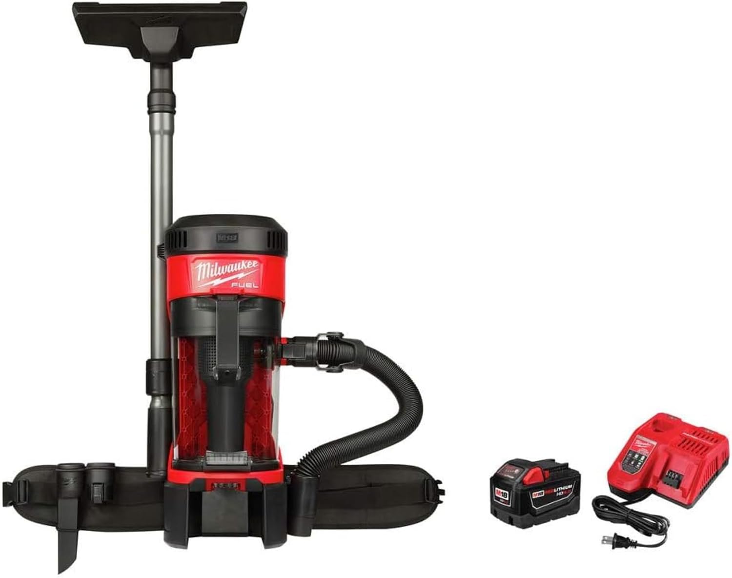 Milwaukee M18 Fuel 3-in-1 Lightweight Backpack, Red Black