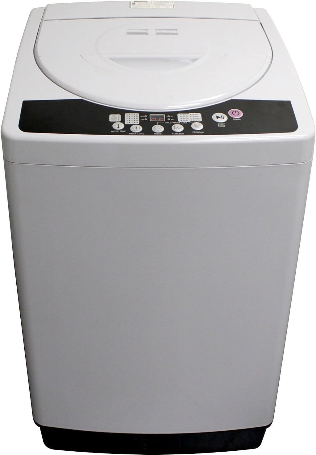 Danby DWM065A1WDB-6 2.11 Cu.Ft Machine, Portable Top Load Washer for Apartments, Small Spaces, Dorms, Stainless Steel Drum and 4 Wash Cycles