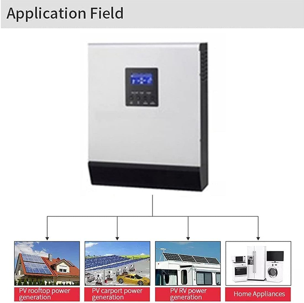 3000W Solar Hybrid Inverter Solar Wind Energy Inverter,High Frequency Hybrid Pure Sine Wave Inverter with Mppt Solar Charge Controller