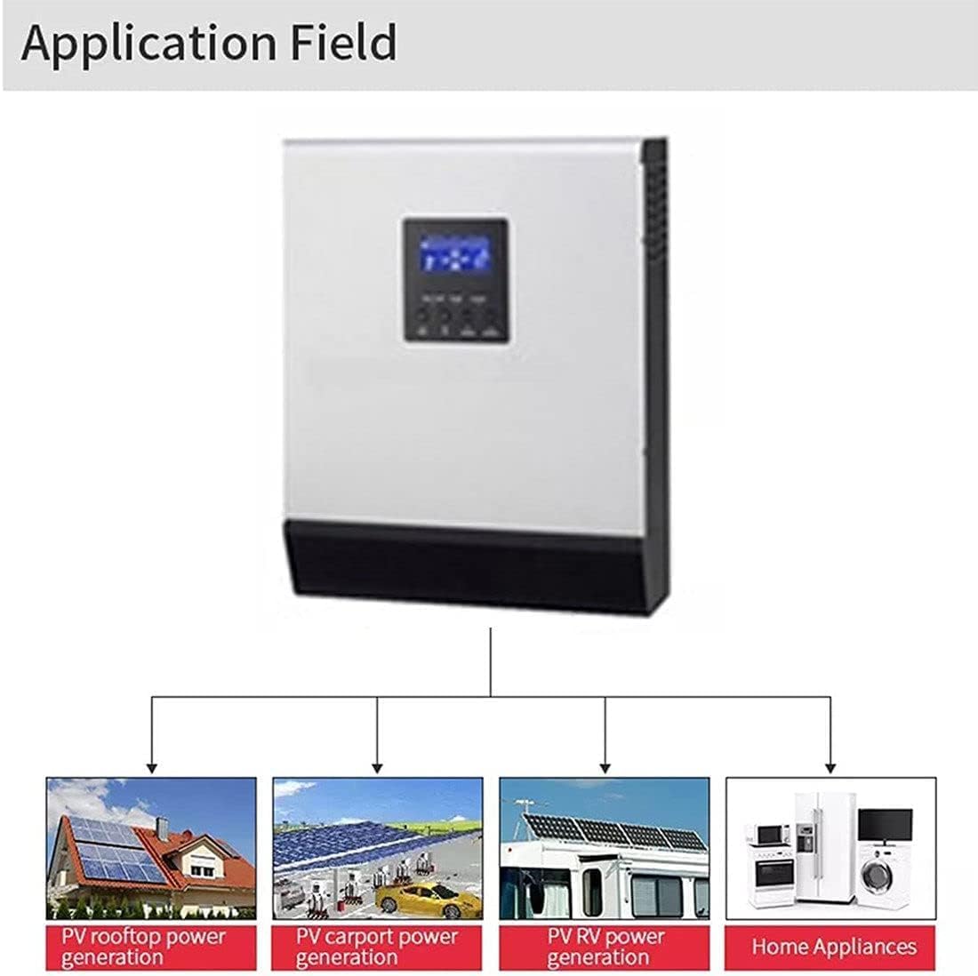 3000W Solar Hybrid Inverter Solar Wind Energy Inverter,High Frequency Hybrid Pure Sine Wave Inverter with Mppt Solar Charge Controller