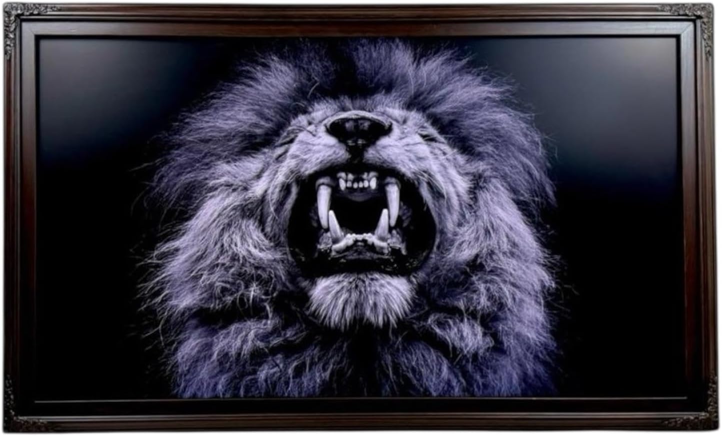 32, 43, 50 & 55 Inch Handmade wood ornate TV Frame for Samsung The Frame TV. Dark Walnut Finish (not for use with other models) (32 INCH)