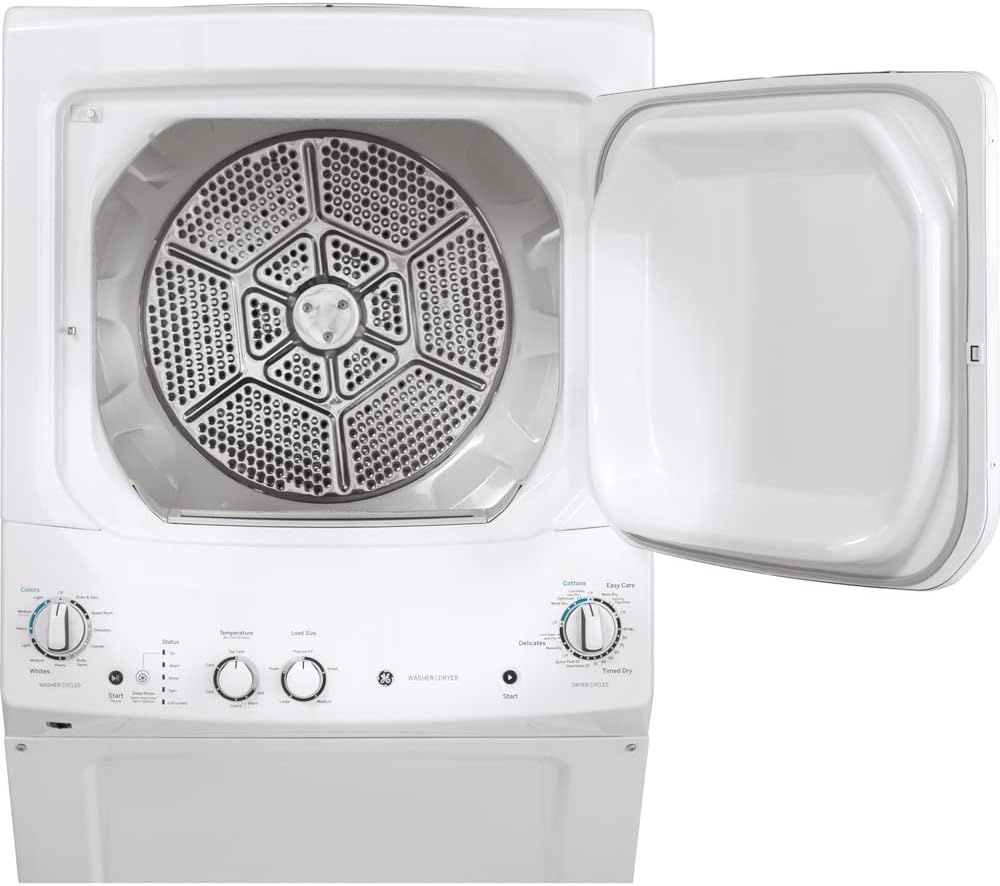 GE 27' Unitized Washer-Elec Dryer White