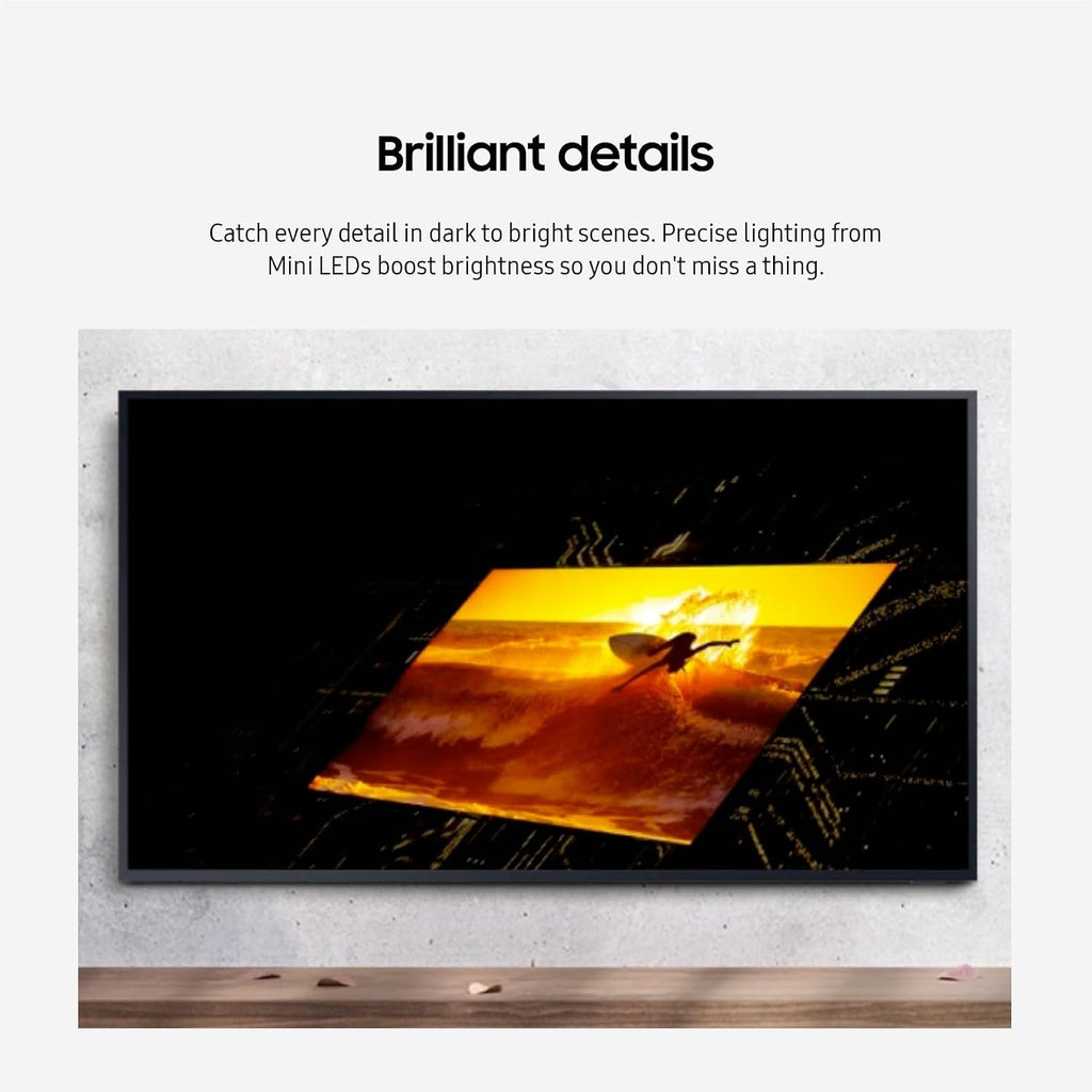 SAMSUNG 55-Inch Class Neo QLED 4K The Terrace Partial Sun, Quantum HDR+ (QN55LST7DAFXZA, 2024 Model) + SAMSUNG 55-Inch The Terrace Outdoor Smart TV Dust Cover with Protective Lining, VG-SDCC55G