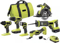 PCL1600K2 Fits for RYOBI 18V Cordless 6-Tool Combo Kit with 1.5 Ah Battery, 4.0 Ah Battery, and Charger