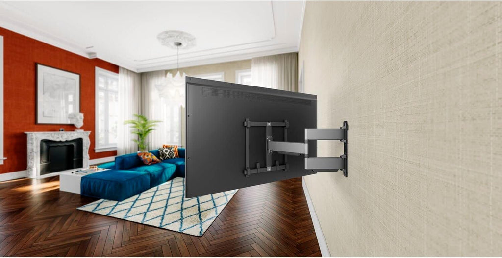 Vogel's TVM 5445 Full-Motion Ultra-Thin TV Wall Bracket for 32-65 inch TVs, Max. 77 lbs, Swivels up to 180°, Full-Motion TV Mount max. VESA 400x400, Universally Compatible
