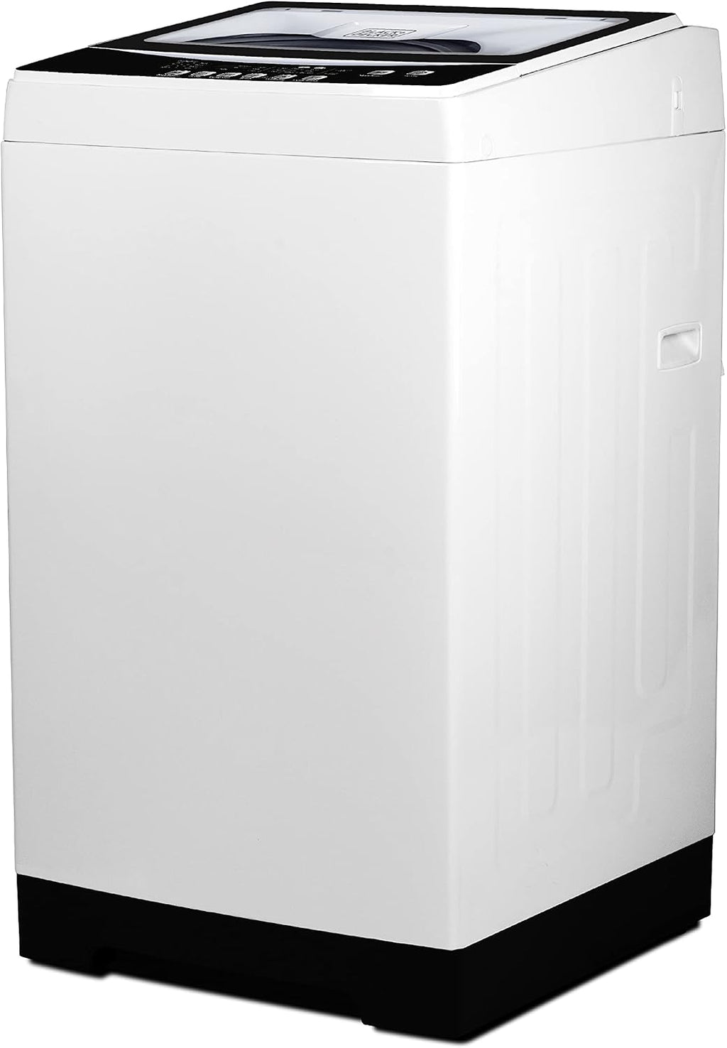 BLACK+DECKER Small Portable Washer, Washing Machine for Household Use, Portable Washer 3.0 Cu. Ft. with 6 Cycles, Transparent Lid & LED Display & BWDS Washer Dryer Stacking Rack Stand, White