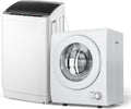 ROVSUN 17.8LBS Full Automatic Washing Machine and 1.5CuFt Portable Clothes Dryer Set, Compact Laundry Washer and Dryer Combo Set with Stainless Steel Inner Tub, for Apartment, Dorms, Home