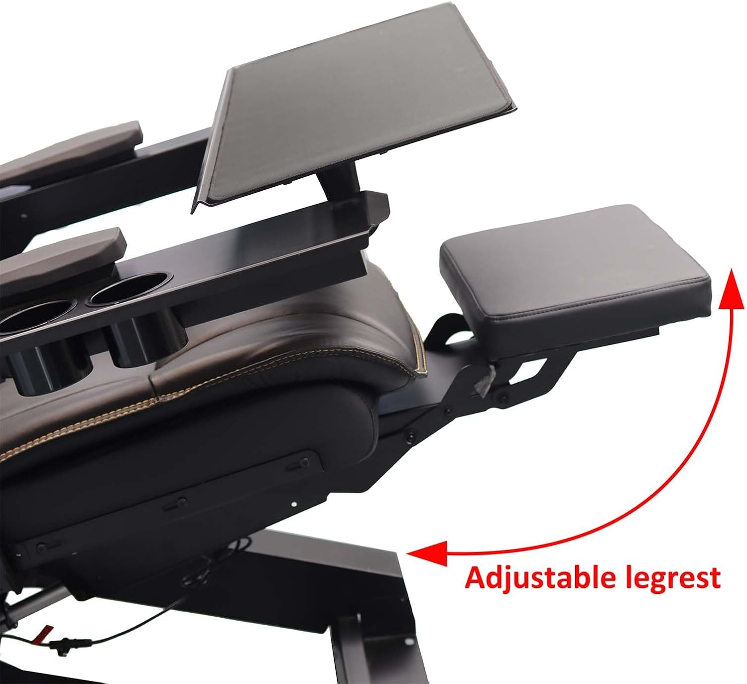IW-320 Zero Gravity Computer Gaming Chair Reclining Workstation(5-Monitor Brackets, Leather Seat, Black)