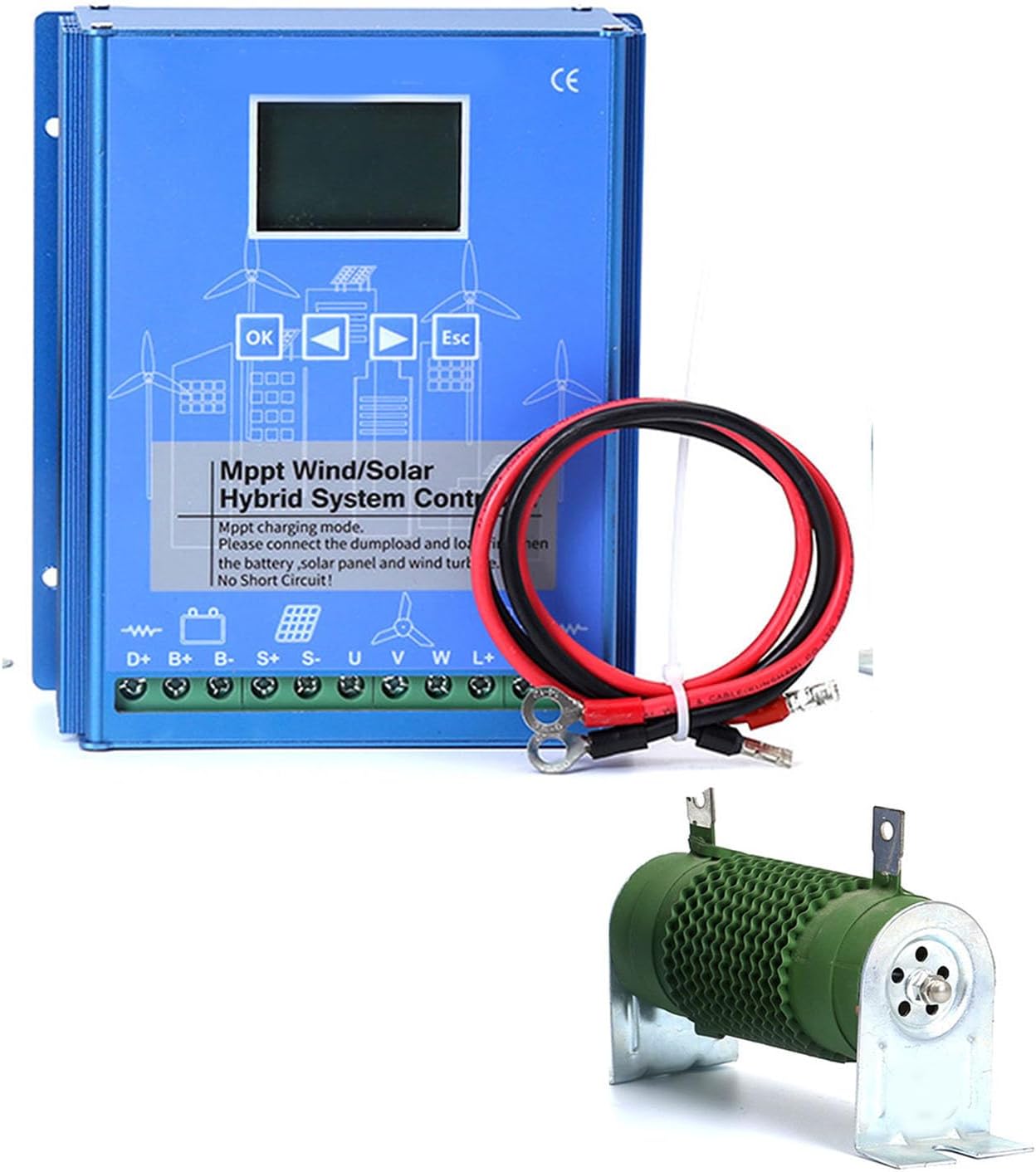 3000W-6000W MPPT Solar Wind Hybrid System Charge Controller,220V Auto High Efficiency Regulador Regulator Home Use Wind Generators