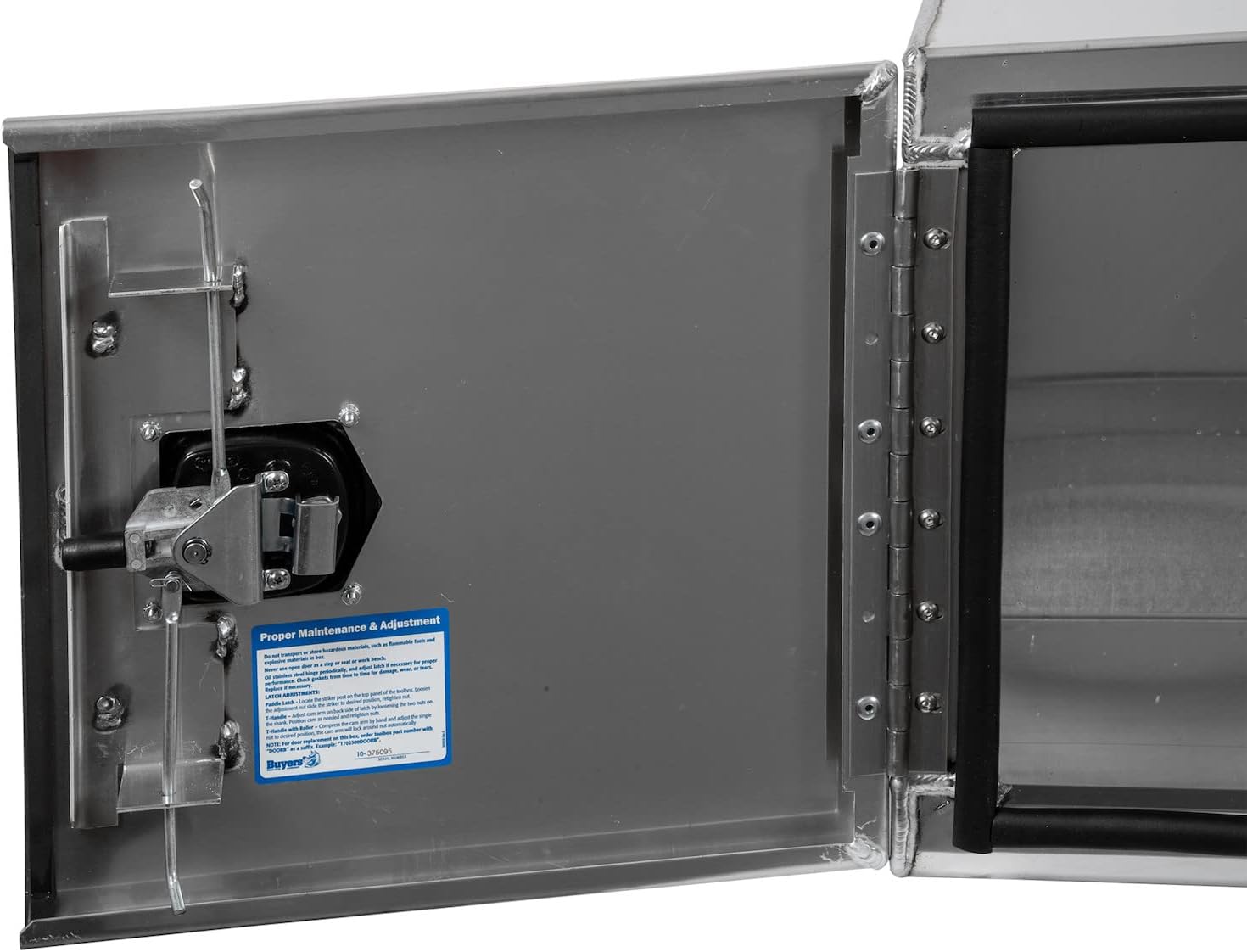 Buyers Products 1705440 Silver Pro Series Smooth Aluminum Underbody Truck Box with Barn Door, 24x24x48 Inch, Durable Vehicle Tool Box for Storage and Organization