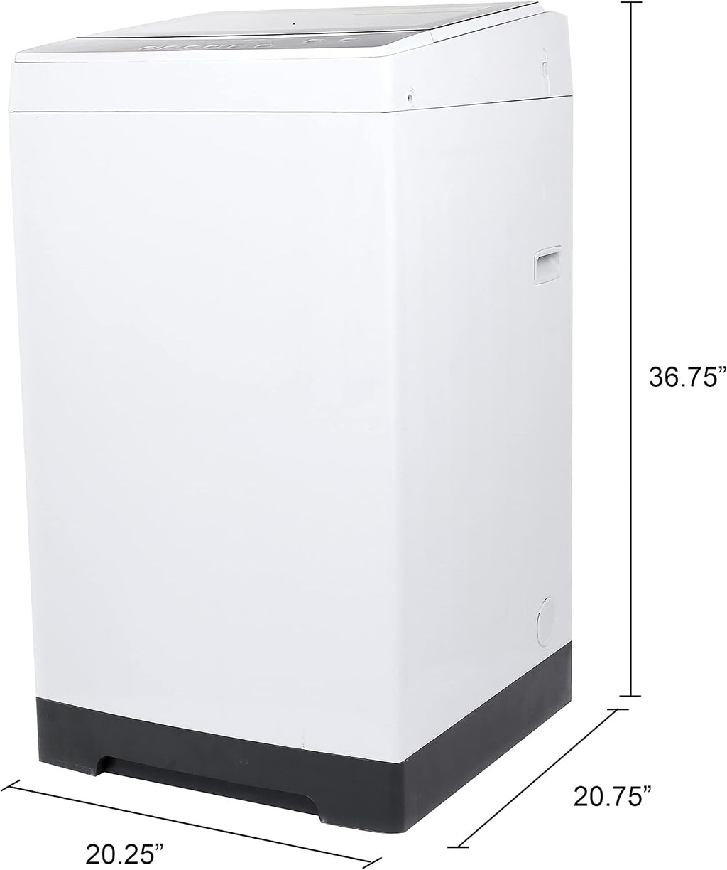 Avanti STW16D0W Portable Washing Machine 1.7 Cu. Ft. Capacity, Top Loading with Hot and Cold Water Inlets, 6 Cycles, Compact for Apartments Dorms and RVs, White