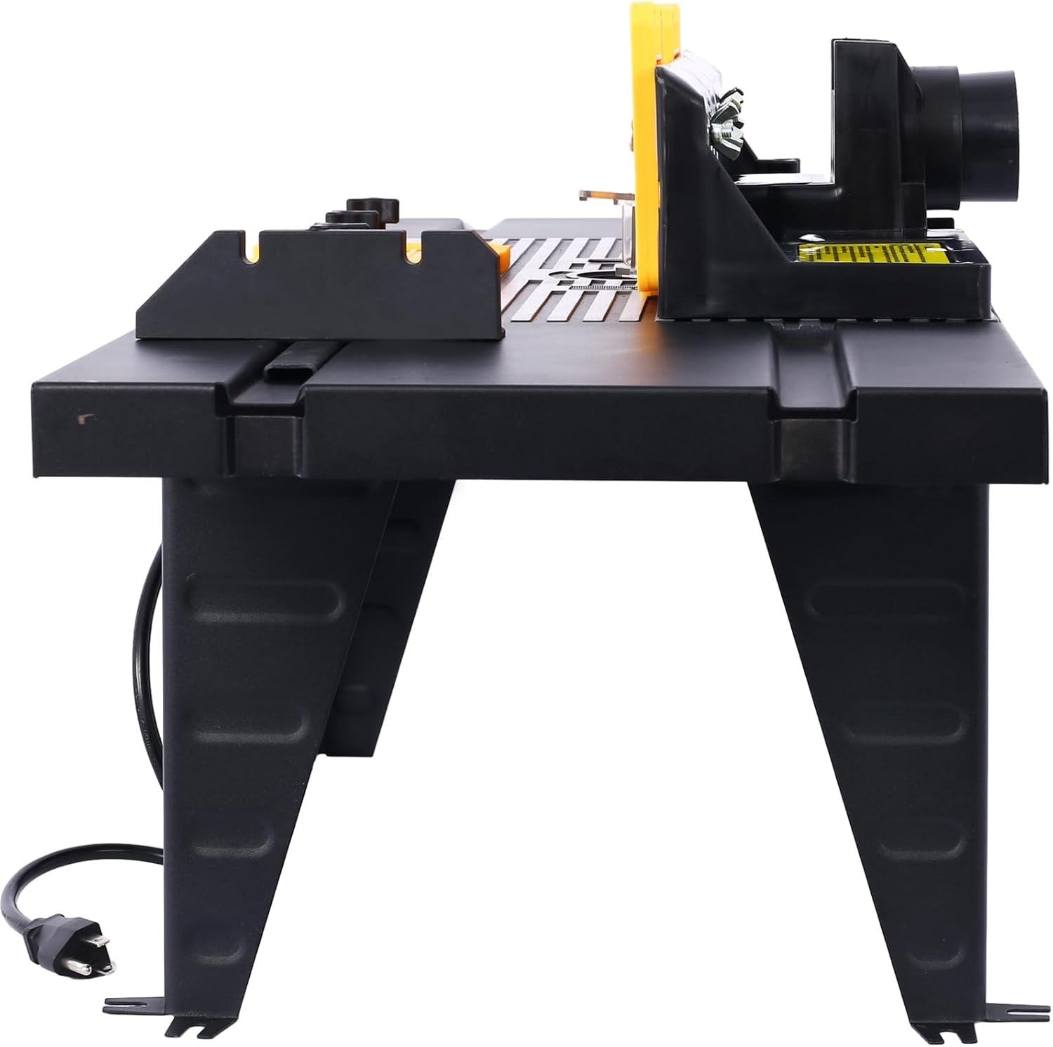 router table with router combo kit, Electric Benchtop Router Tables Top with Steel Stand & Adjustable Fence Wood Working Router Table Precise Routing Table Craftsman Tool for Woodworking, Black