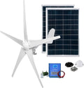 3000W Wind Turbine Generator Kit 12V 24V 48V With 200W Solar Panel And MPPT Controller, Hybrid Wind Solar Power Supply System For Home Projects Street Lighting Off-Grid Applications(48V)