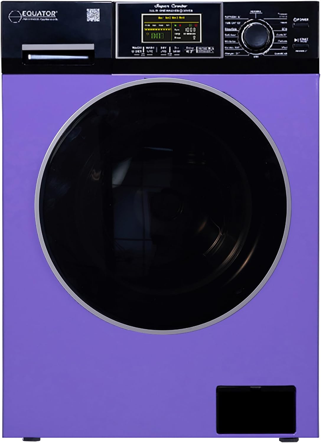 Equator All-In-One VENTED/VENTLESS Washer-Dryer 1.9cf/18lb 1400RPM 110V (Periwinkle/Black)