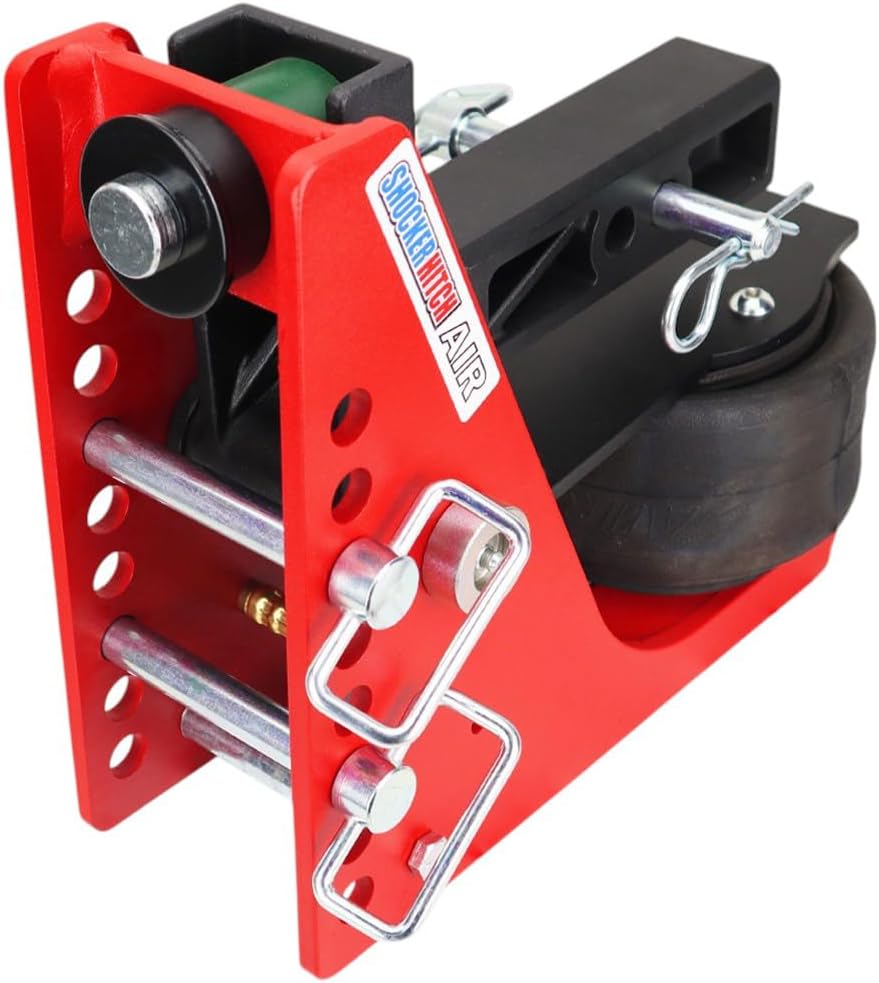 Shocker Air Hitch Sway Control Towing Kit - Fits 2' Hitch - Black Combo 2' & 2-5/16' Balls - 2 Sway Bar Kits - 14,000 lbs