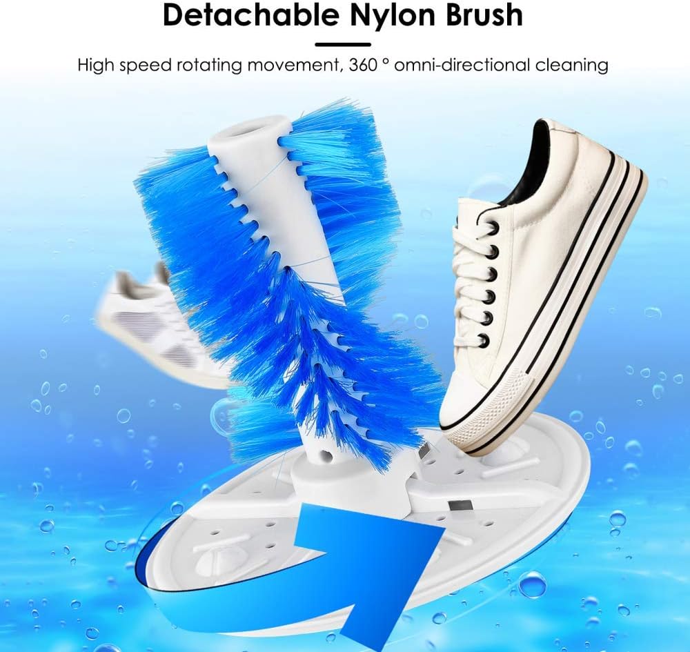 Portable Shoes Washing Machine Mini Portable Washing Machine Smart Lazy Automatic Shoes Washer Suitable for Apartments Camping Dorms Business Trip College Rooms