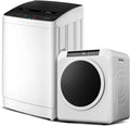ROVSUN 3.5CuFt Clothes Dryer and 30LBS Full-Automatic Washing Machine Set, Compact Laundry Washer and Dryer Combo Set with Stainless Steel Inner Tub, for Apartment, Dorms, Home