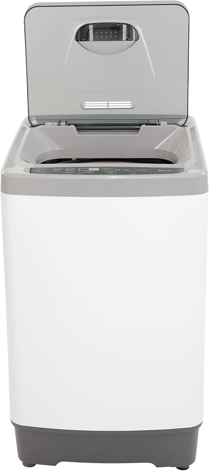 Avanti Portable Compact Washing Machine for Clothes/Laundry, 1.38 Cu. Ft. Capacity, Standard Sink/Faucet Attachment for Apartment, Dorm, RV, 1.38-Cu.Ft., White