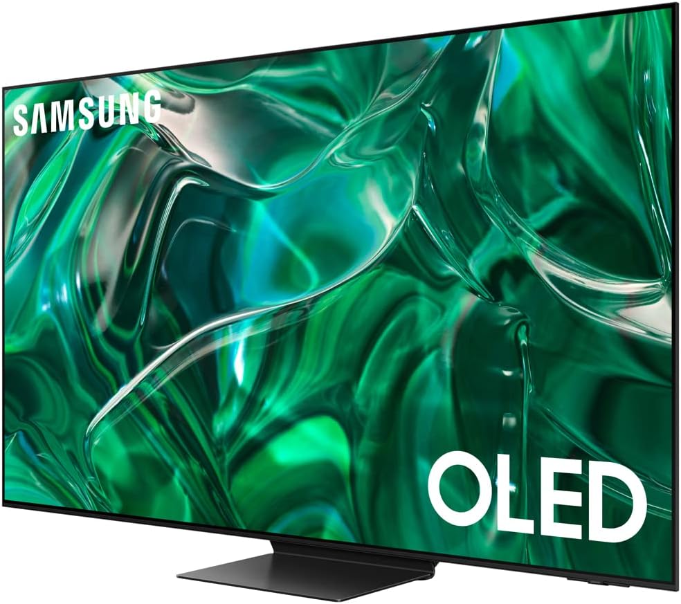 SAMSUNG QN55S95CAFXZA 55 inch HDR Quantum Dot OLED Smart TV 2023 (Renewed) Bundle with 2 YR CPS Enhanced Protection Pack