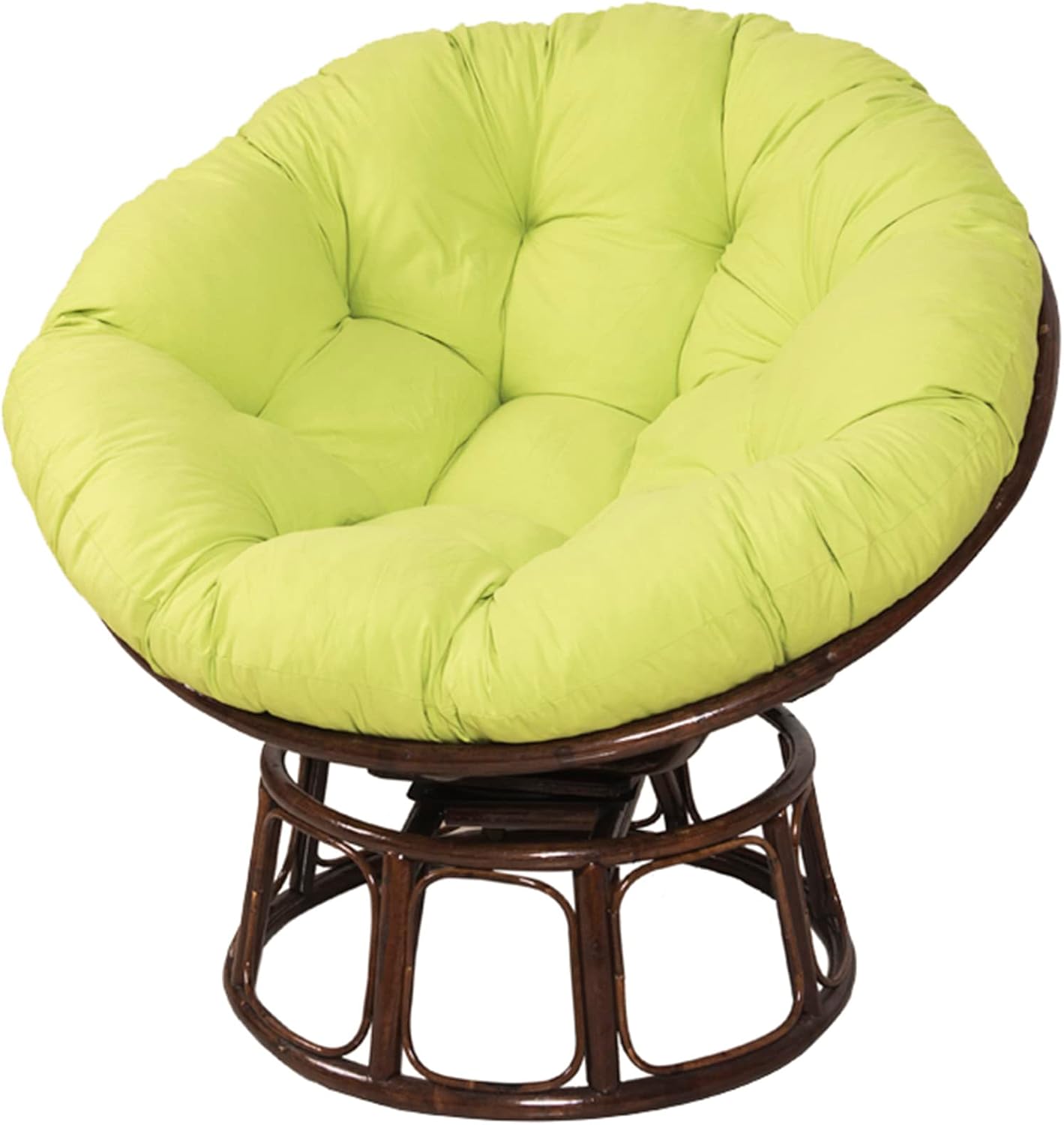 Papasan Outdoor Chair Cushion 110x110cm, Outdoor Cushion for Papasan Round Chair, Garden Swing Cushion Replacement, Soft Thicken Comfy Hanging Basket Chair