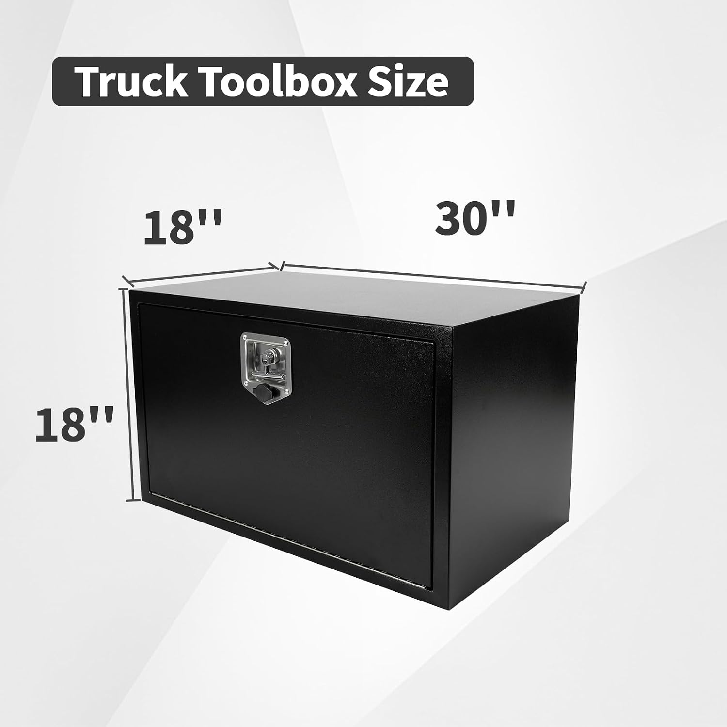 30 Inch Underbody Tool Box,Heavy Duty Underbody Truck Tool Box w/T-Handle Latch and keys for Pickup Truck,Utility Tractor,RV,Waterproof Tool Chest For Storage & Organization-30 × 18 × 18 inch