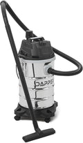 Dapper Supply 10 Gallon 4.0 Peak HP Wet/Dry Vacuum, Stainless Steel Tank, 3 in 1 Function Portable Shop Vacuum with Attachments, Ideal for Jobsite, Garage & Workshop.