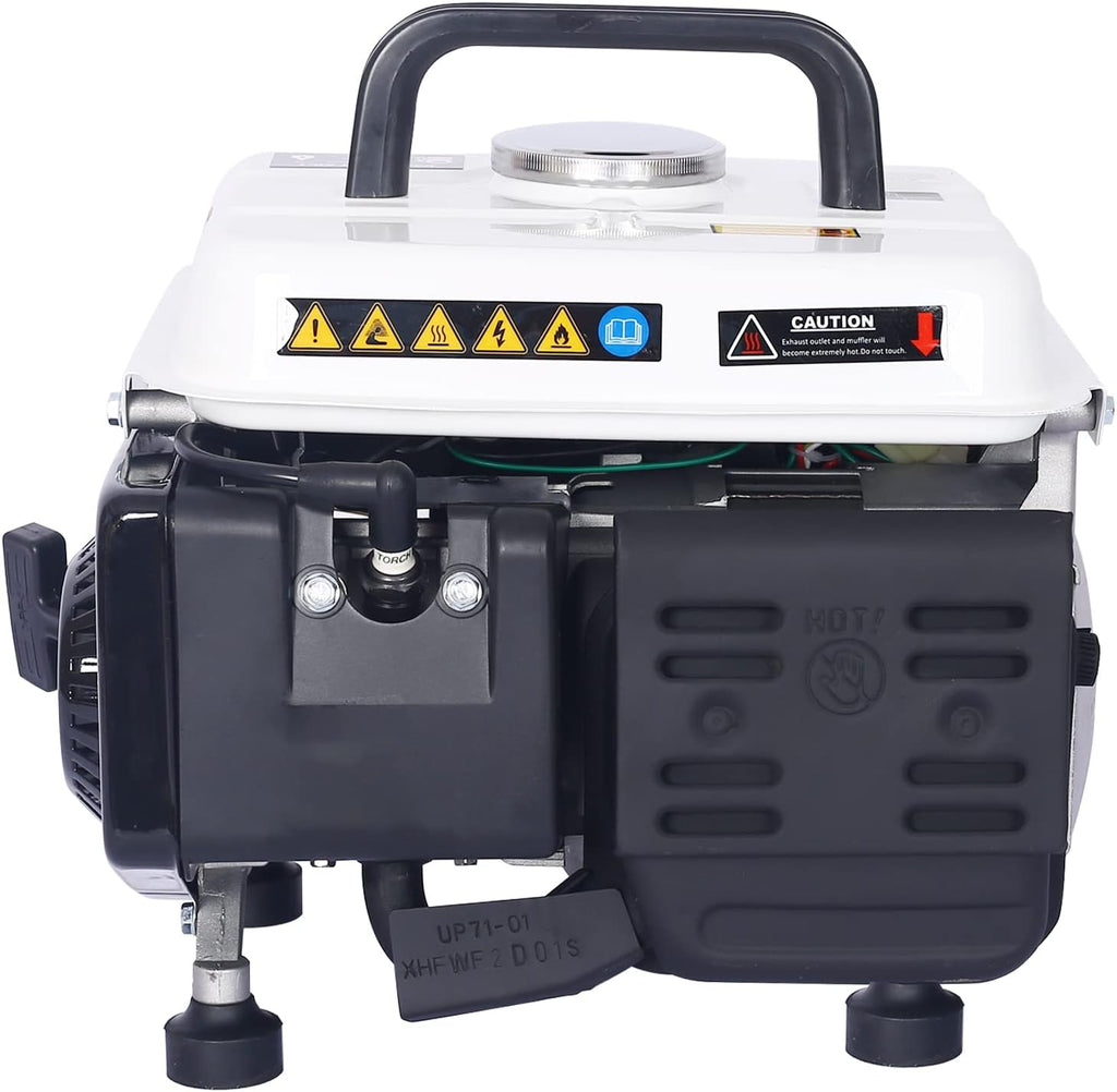 900W Portable Gas Powered Generator, Low Noise Outdoor Generator with 1.1 Gal Fuel Tank, EPA Compliant, Compact Backup For Home Use Camping RV Emergency