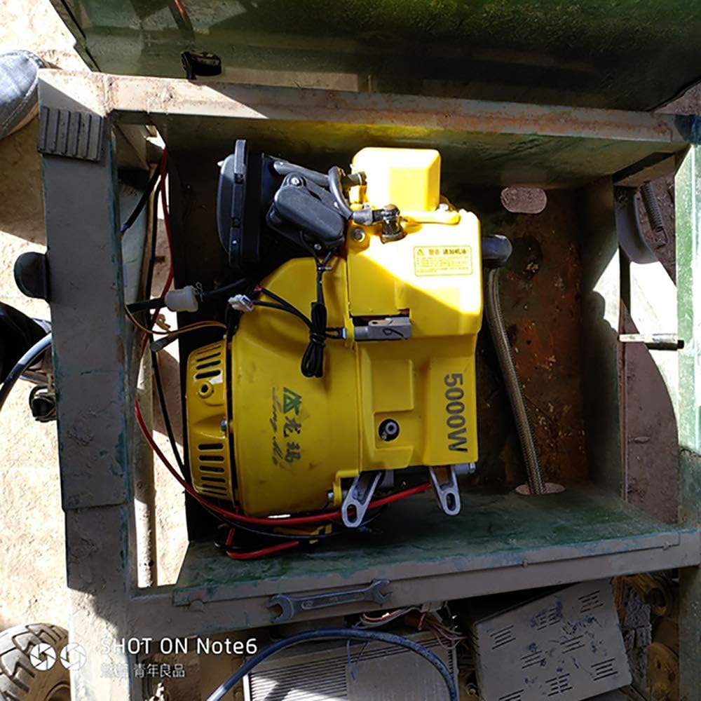 7KW Electric Vehicle Gasoline Generator Range Extender Electric Start Automatic Frequency Conversion Electric Tricycle Generator (60V, Split Tank)