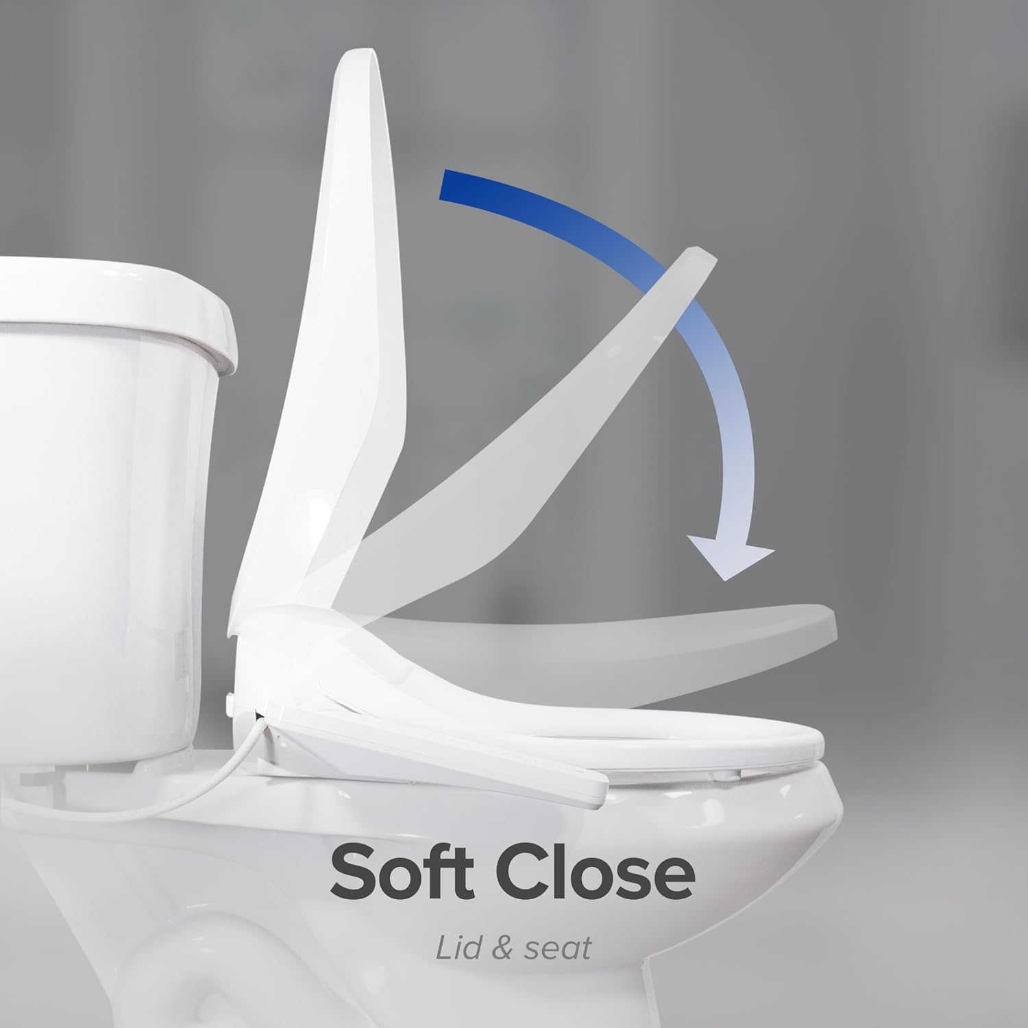 SmartBidet® SB-2600 Electric Smart Bidet™ Seat Unlimited Hot Water - Electronic Heated Toilet Seat with Warm Air Dryer and Temperature Controlled Wash Functions - Elongated